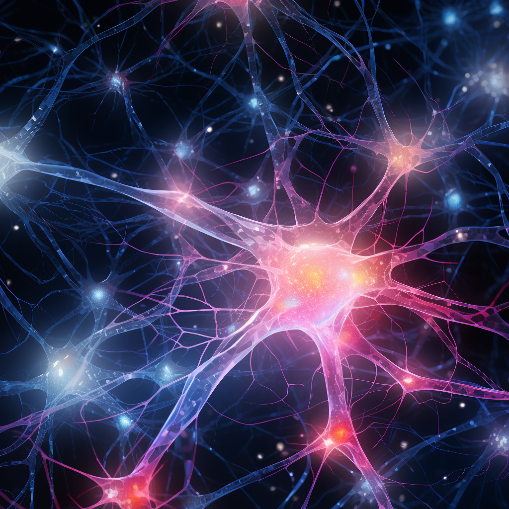 an image of neurons representing artificial intelligence